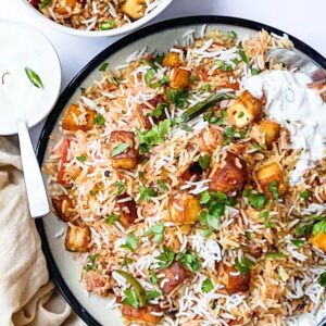 Hyderabadi Paneer Biryani